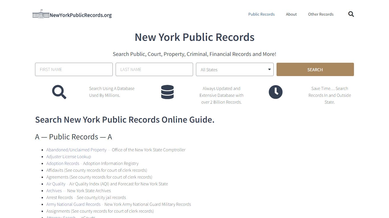 New York State Public Records Guide: NewYorkPublicRecords.org